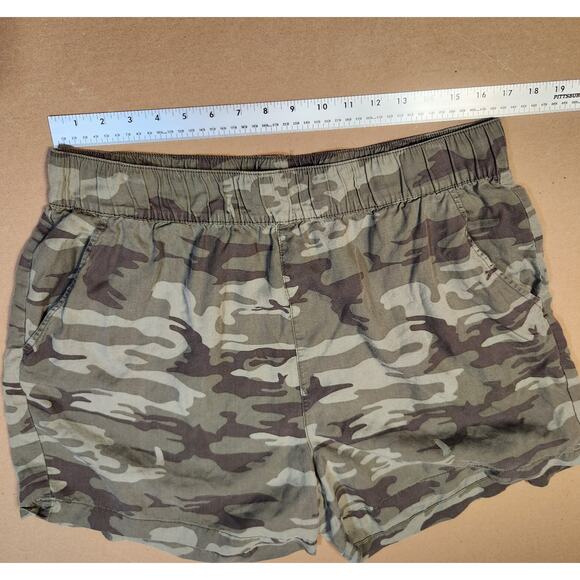 Social Standard by Sanctuary Green Brown Camo Boardwalk Pull On Shorts XXL - Picture 10 of 13
